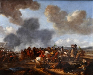 A cavalry battle scene by Philips Wouwerman (detail) 01