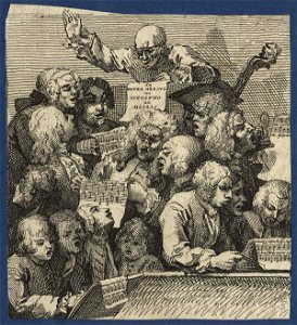A Chorus of Singers by William Hogarth