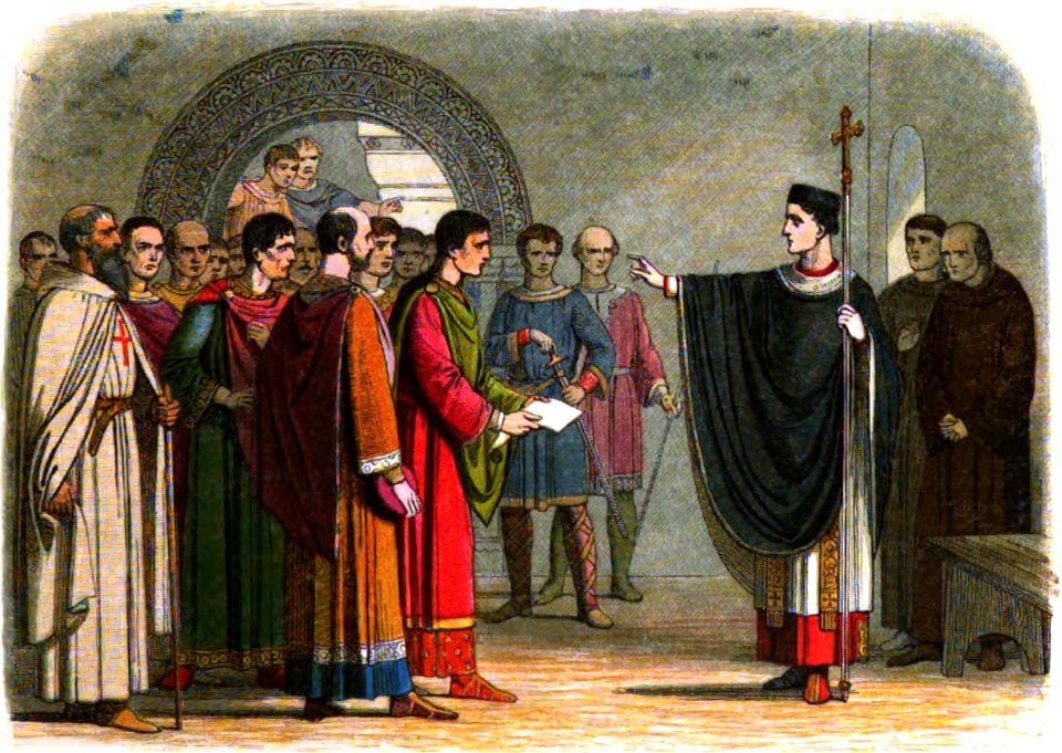 A Chronicle of England - Page 167 - Becket Forbids the Earl of Leceister to Pass Sentence on Him