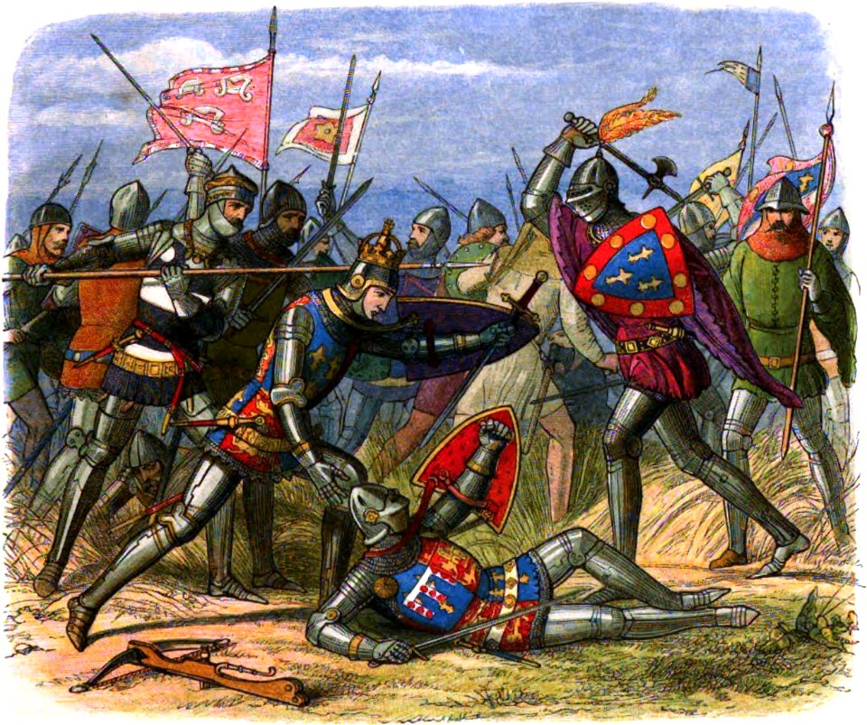 A Chronicle of England - Page 367 - The King Attacked by the Duke of Alencon