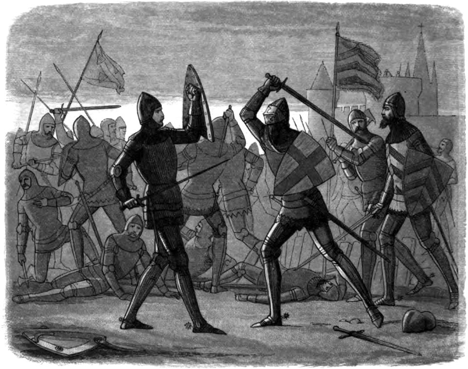 A Chronicle of England - Page 306 - The Relief of Calais (bw)