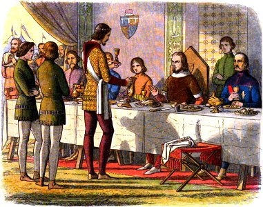 A Chronicle of England - Page 309 - The Prince Serves King John at Table