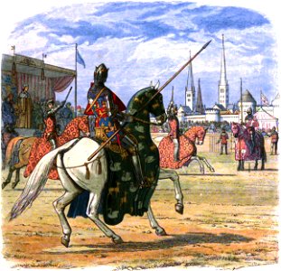 A Chronicle of England - Page 335 - Richard Stops the Duel Between Hereford and Norfolk