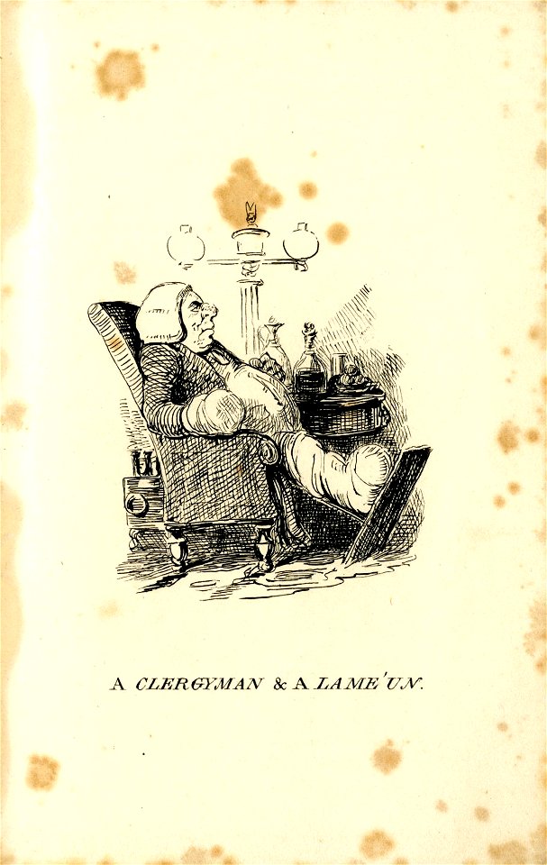 A clergyman & a Lame'un. (BM 1875,0710.1289)