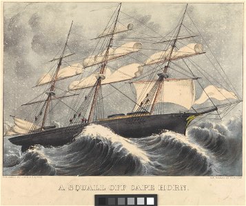 A Clipper in a Squall off Cape Horn - 1860 RMG py0663