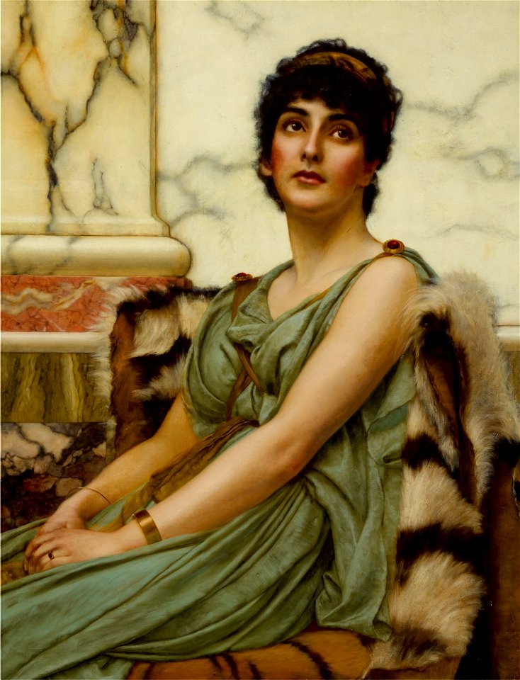 A Classical Beauty by John William Godward