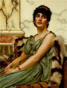 A Classical Beauty by John William Godward