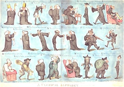 A clerical alphabet. (BM 1948,0214.374 1)
