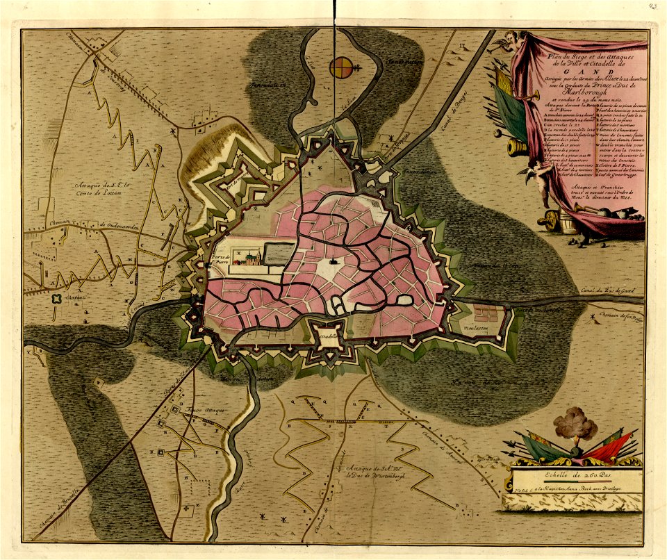 A collection of plans of fortifications and battles, 1684-1709 - (Europe) LOC 2008621715-16