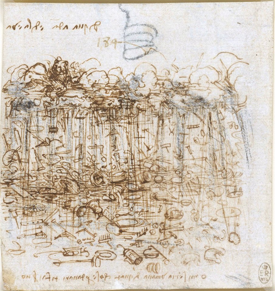 A cloudburst of material possessions Leonardo da vinci