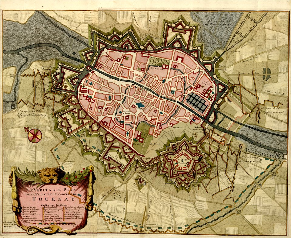 A collection of plans of fortifications and battles, 1684-1709 - (Europe) LOC 2008621715-10