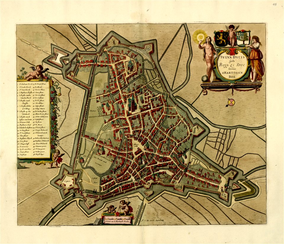 A collection of plans of fortifications and battles, 1684-1709 - (Europe) LOC 2008621715-21