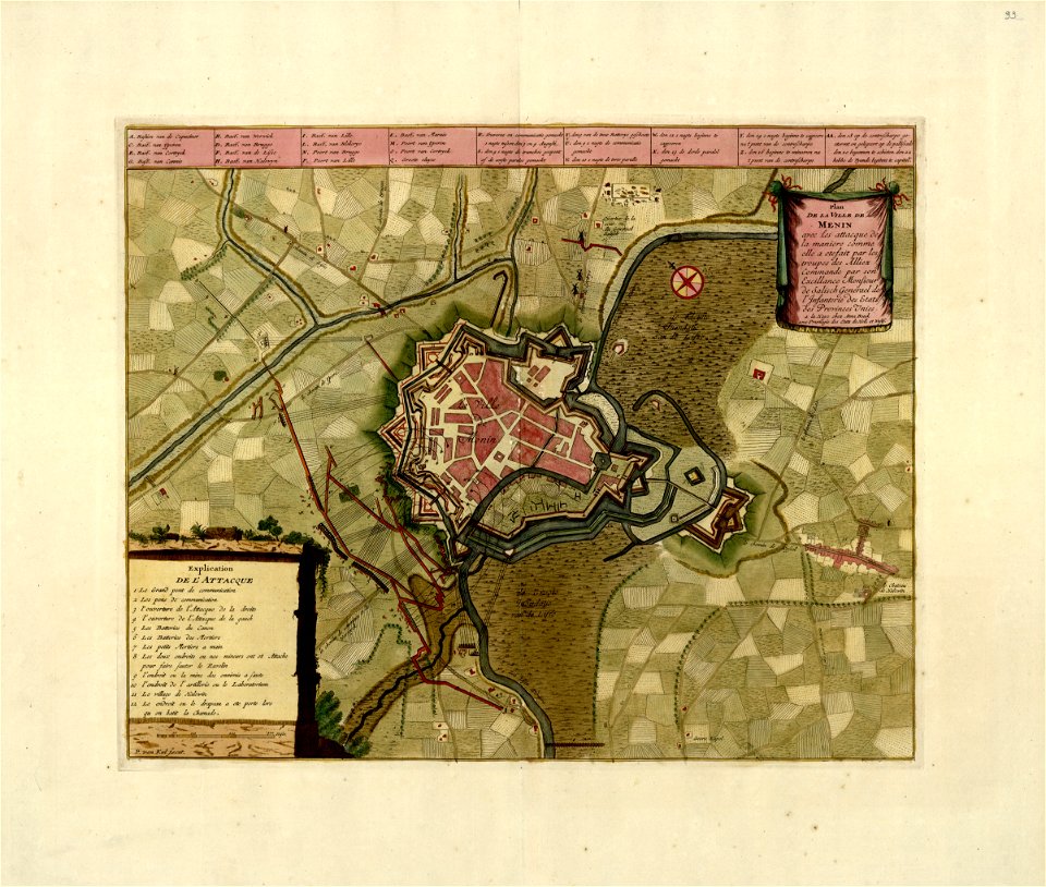 A collection of plans of fortifications and battles, 1684-1709 - (Europe) LOC 2008621715-6