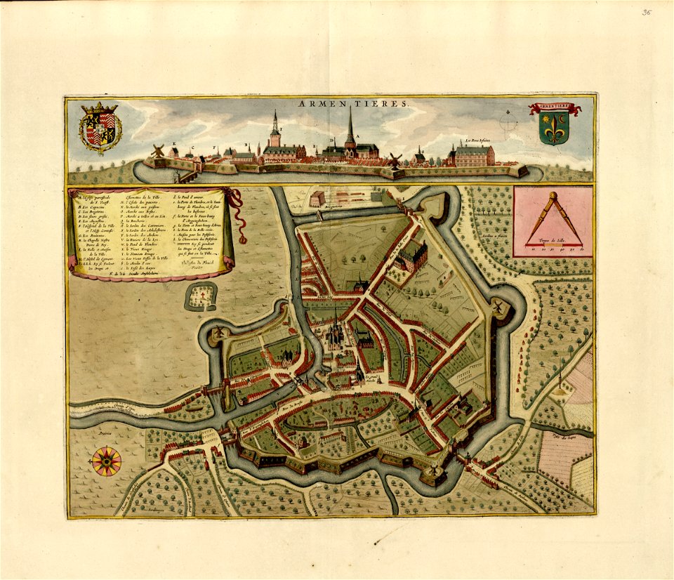 A collection of plans of fortifications and battles, 1684-1709 - (Europe) LOC 2008621715-9
