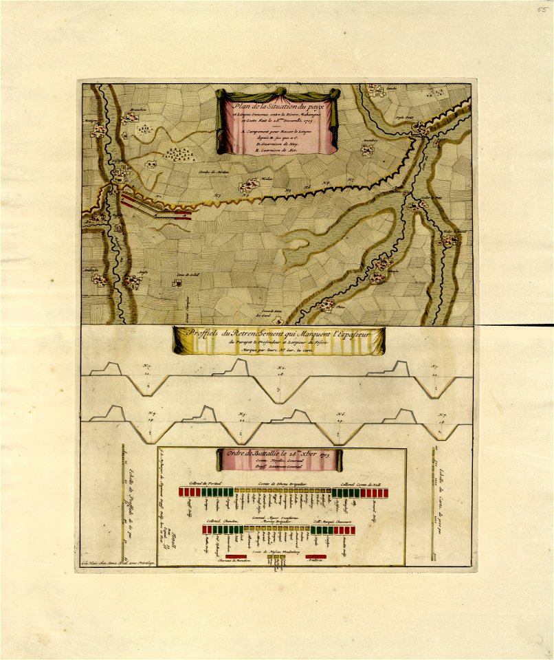 A collection of plans of fortifications and battles, 1684-1709 - (Europe) LOC 2008621715-28