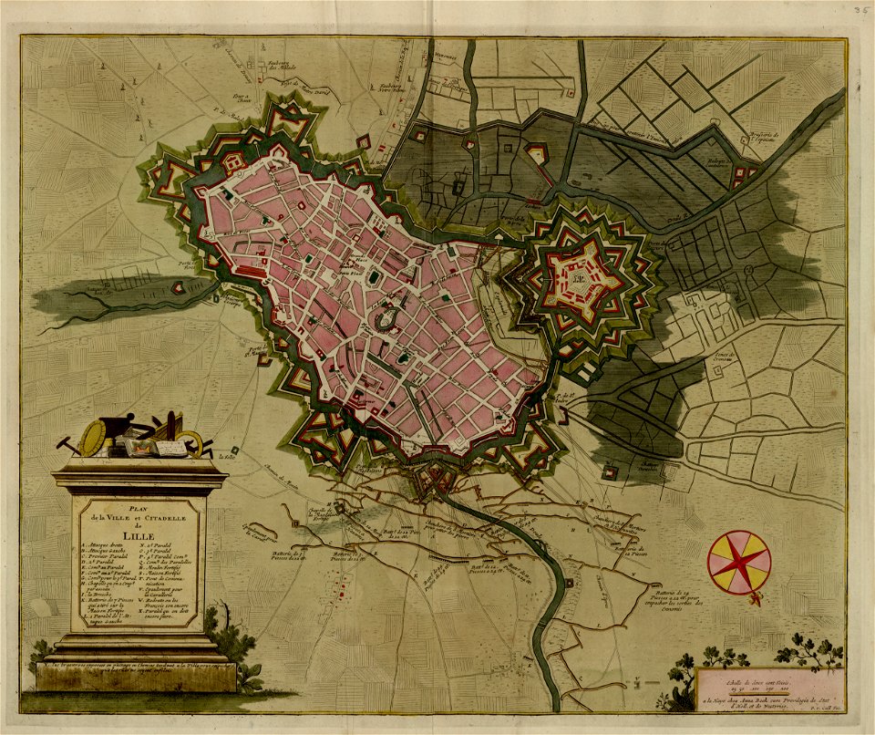 A collection of plans of fortifications and battles, 1684-1709 - (Europe) LOC 2008621715-8