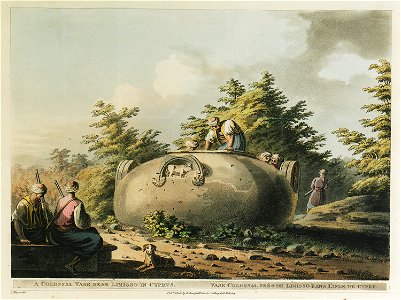 A colossal vase near Linisso in Cyprus - Mayer Luigi - 1803