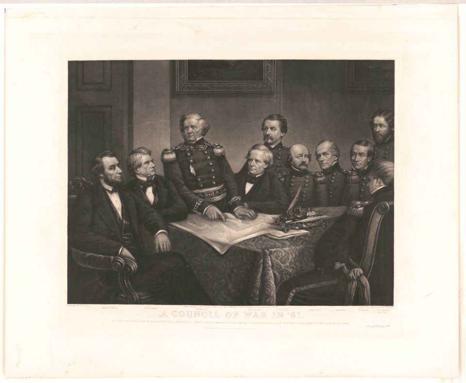 A council of war in '61 LCCN2004666416