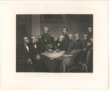 A council of war in '61 LCCN2004666416