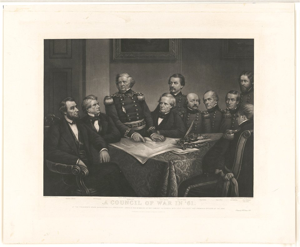 A council of war in '61 LCCN2004666416