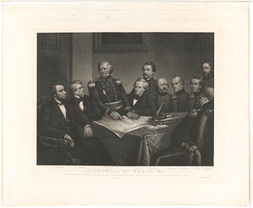 A council of war in '61 LCCN2004666416