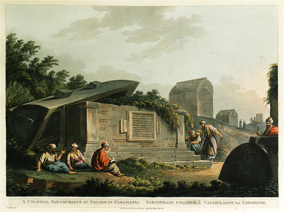 A colossal sarcophagus at Cacamo in Caramania - Mayer Luigi - 1803