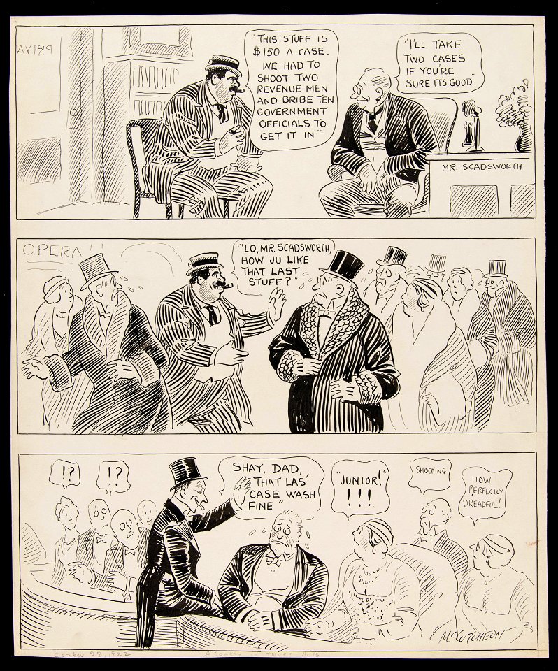 A comedy in three acts (re, alcoholism), October 22, 1922 (NBY 5622)