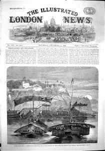 A cotton fleet descending the Ganges--casting off from Mirzapore early in the morning