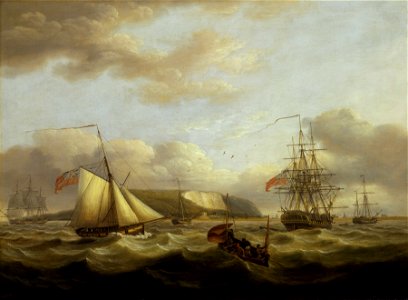 A Cutter Passing Astern of a Frigate RMG BHC1134