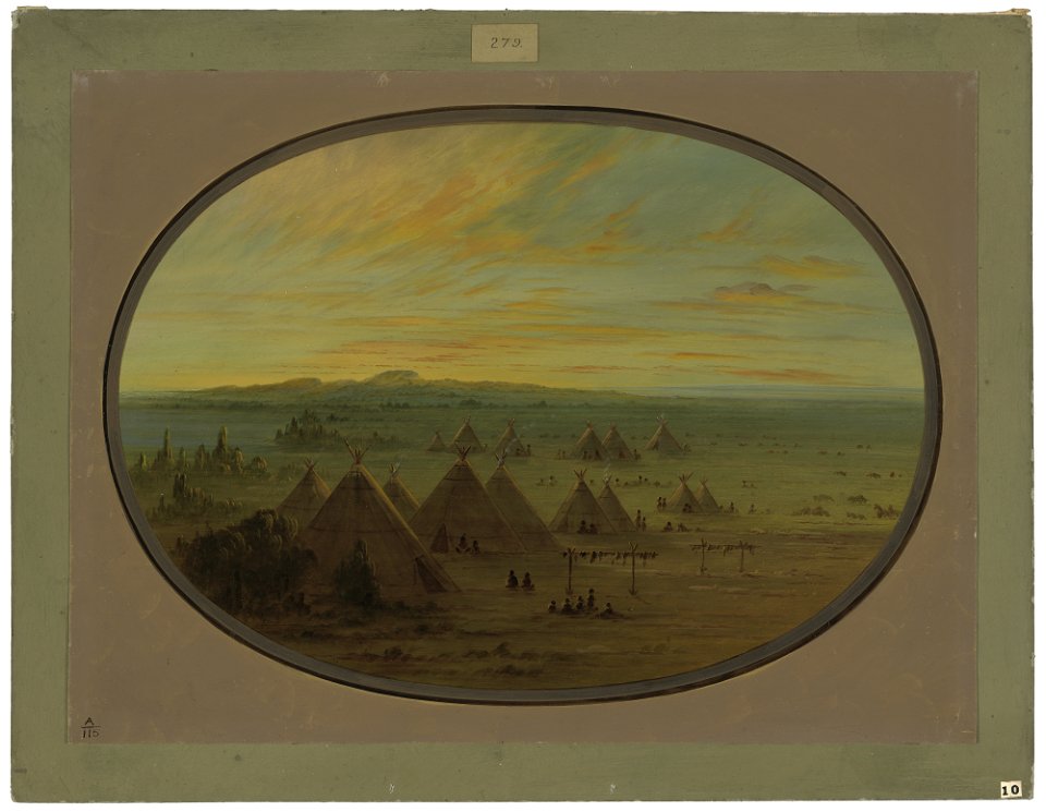 A Crow Village on the Salmon River C16232