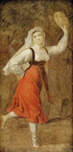 A Dancing Italian Girl (1813-16) - Christoffer Wilhelm Eckersberg (KMS3318, Statens Museum for Kunst)