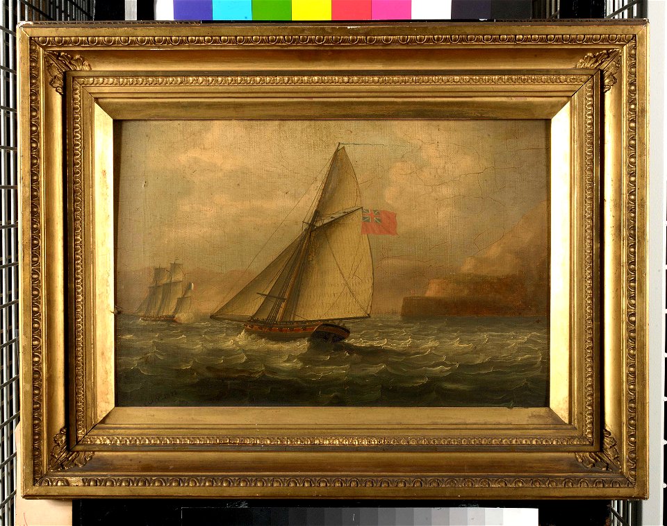 A Cutter Chasing a French Lugger RMG BHC1132