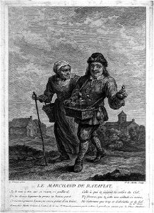 A country pedler and his wife walking the countryside and se Wellcome L0007020