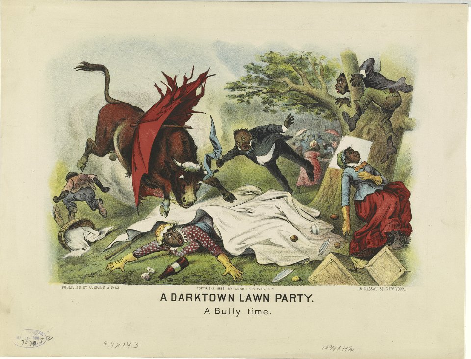 A darktown lawn party- A bully time LCCN91724504