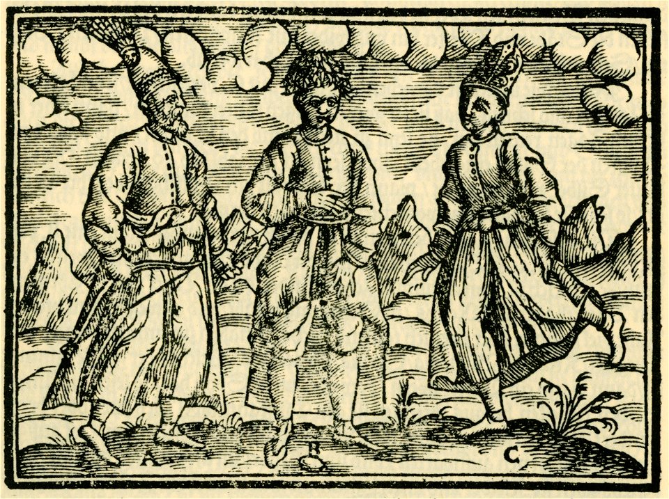 A Der Sultans Trabat B Ein Atchamoglan C Lackey - Schweigger Salomon - 1608