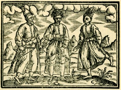 A Der Sultans Trabat B Ein Atchamoglan C Lackey - Schweigger Salomon - 1608