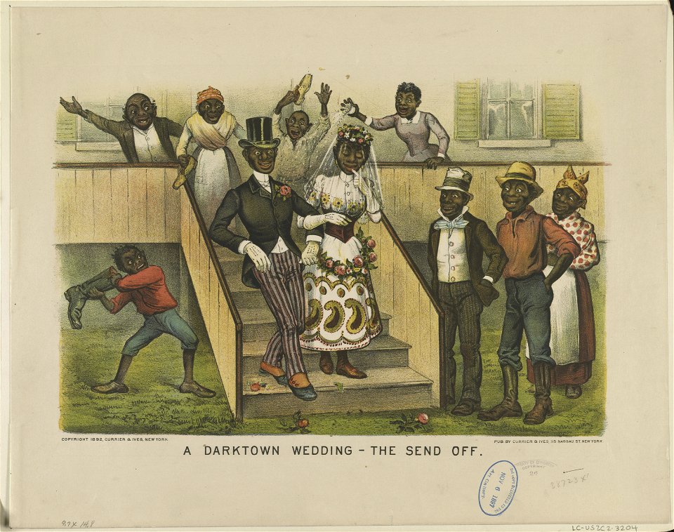 A darktown wedding-the send off LCCN91791058