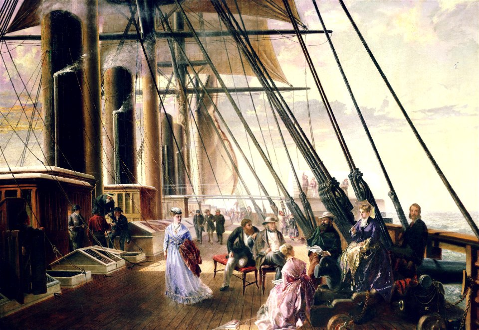A deck scene on the 'Great Eastern' RMG BHC4252