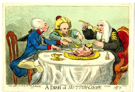 A dish of mutton-chop's. (BM 1868,0808.5703)