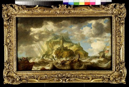 A Dismasted Ship in a Rough Sea RMG BHC0761