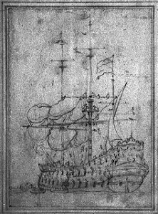 A Dutch flagship furling her sails RMG PV5244
