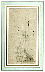 A Dutch ship at anchor RMG PU0711