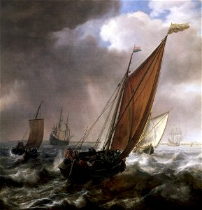 A Dutch Ferry Boat Before a Breeze RMG BHC0772
