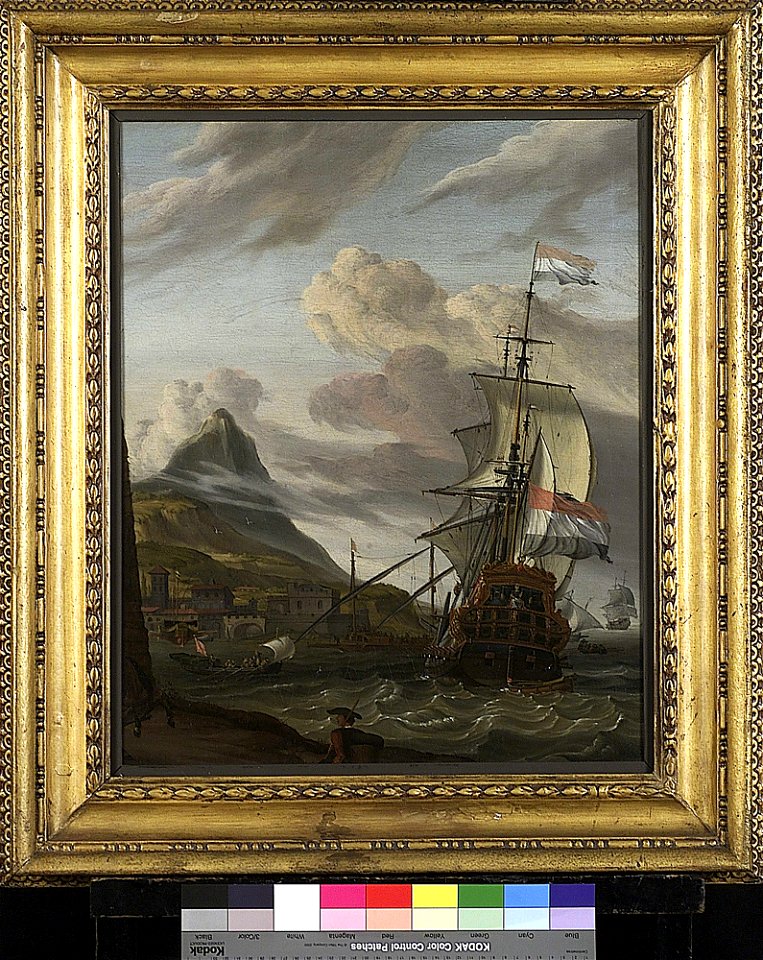 A Dutch Ship Entering a Mediterranean Port RMG BHC0927