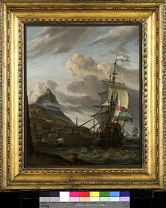 A Dutch Ship Entering a Mediterranean Port RMG BHC0927