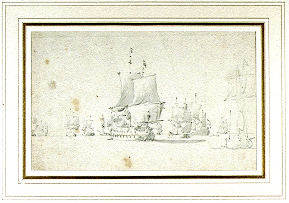 A Dutch ship before the wind with a galjoot drifting RMG PU0706