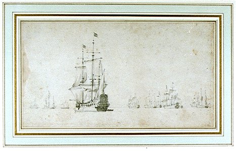 A Dutch fleet in a light air RMG PU0717