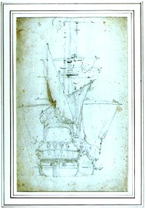 A Dutch ship drying sails RMG PU0709