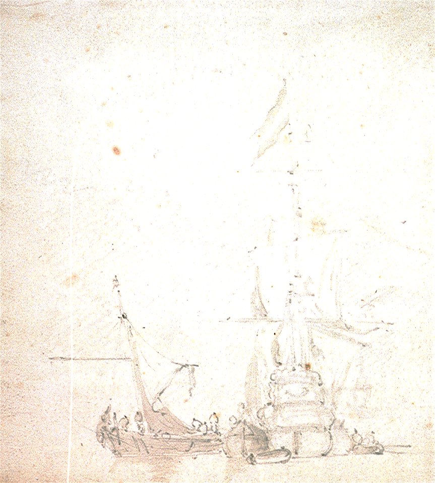 A Dutch flagship with a smalschip and a kaag alongside RMG PV5219