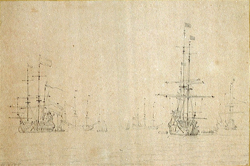 A Dutch fleet at anchor RMG PW6826